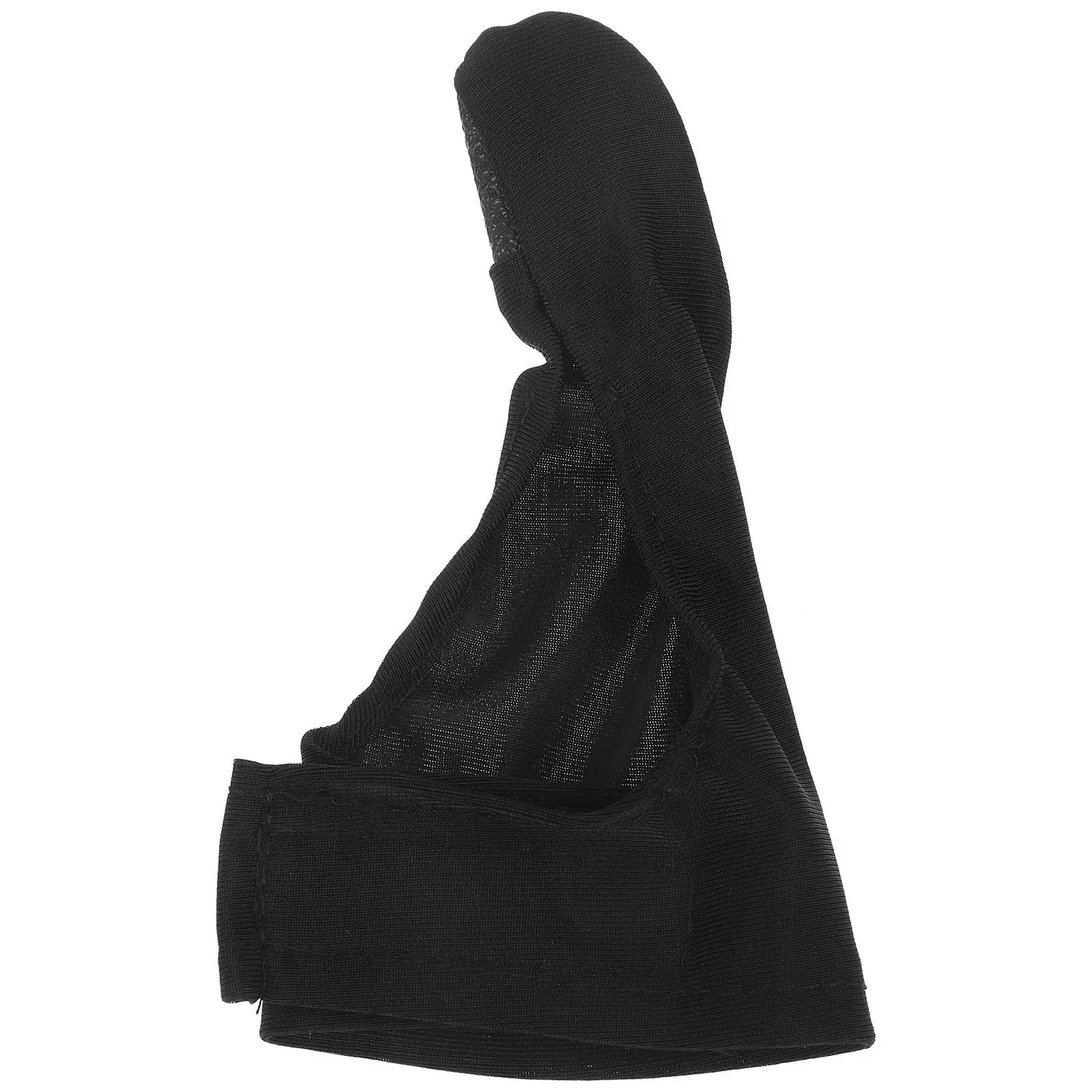 

1 Compact Soft Cloth Bowling Thumb Sleeve Black Right Finger Protector Anti Abrasion Shock Absorbing Gloves For Play Hours