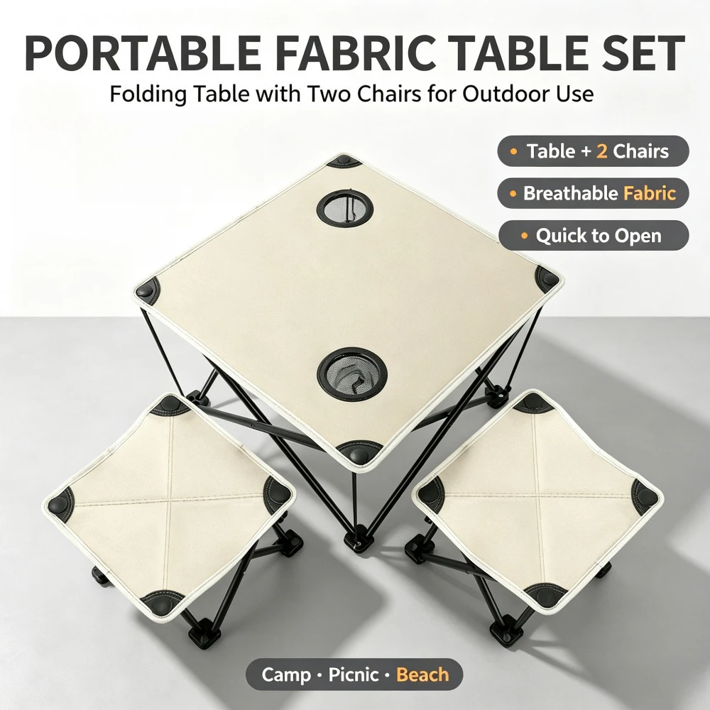 Outdoor Camping Table And Chairs - Outdoor Leisure Beach Travel Camping Simple