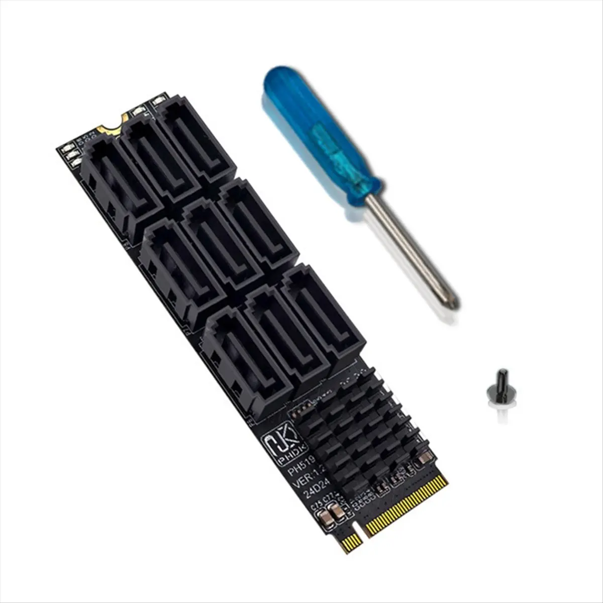 A46U  M.2 Nvme to SATA 3.0 Adapter Card SATA3.0 Expansion Converter for PC and Laptop Ideal for Upgrading System Storage