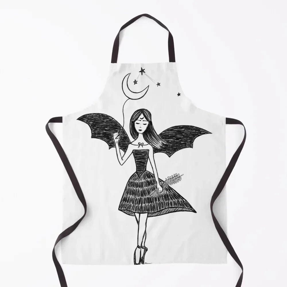 

Influenced by The Moon Apron professional hairdressing Woman Kitchen Home And Kitchen kitchen item Apron
