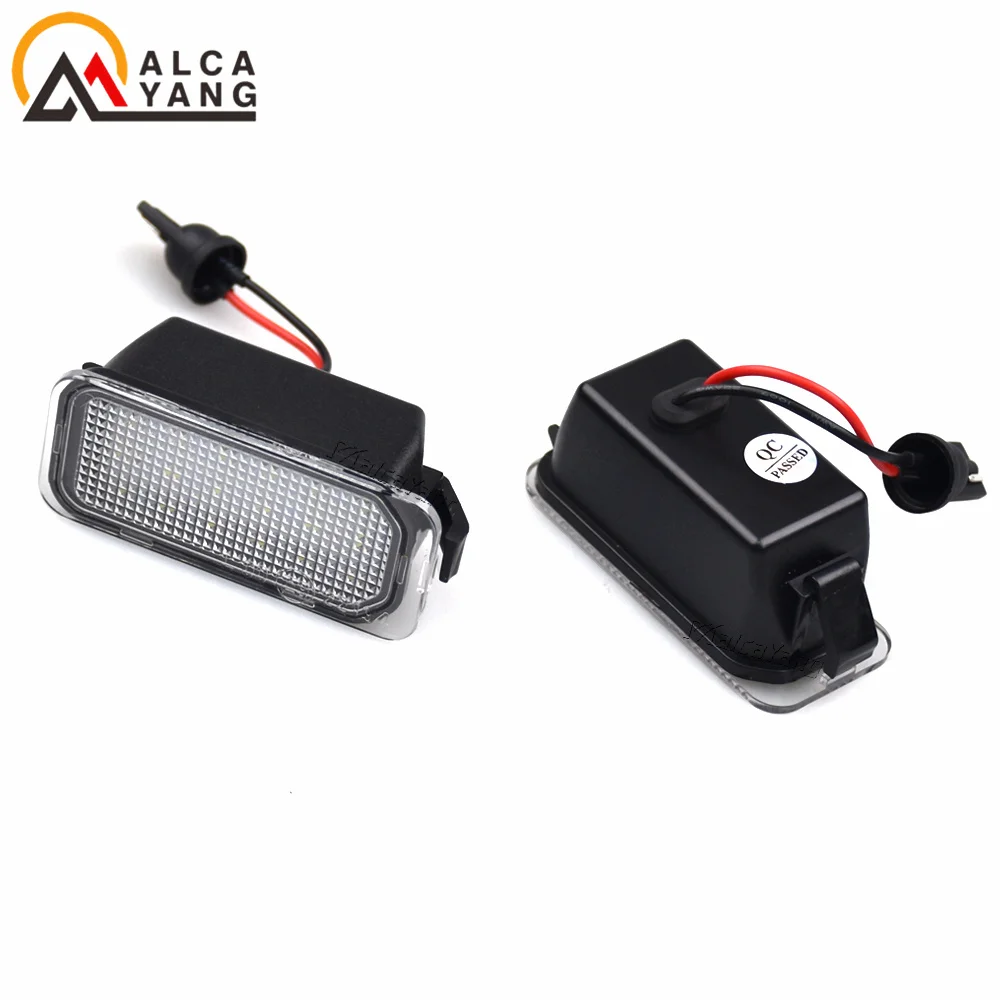 2 Stück Kennzeichenbeleuchtung für Ford KUGA S MAX MONDEO MK4 MK5 MK2 FIESTA 2008-2019 FOCUS ABS-Kunststoff 12V LED-Nummernschildleuchte – Detail 4