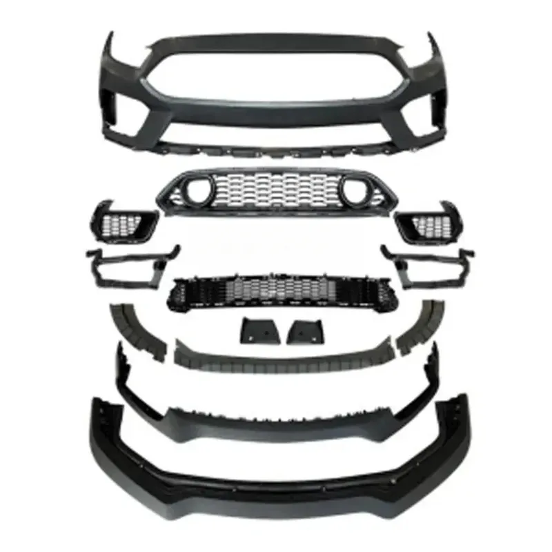 

High Quality Car Auto Parts Body Kit Grille Lip Style Front Bumper for Mustan 2015-201722