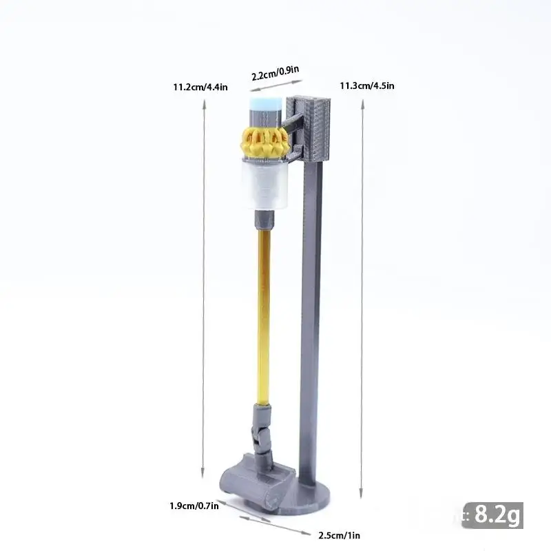 New 1Pcs Doll Decor Accessories Miniature Dollhouse Simulation Wireless Handheld Vacuum Cleaner Model Toys