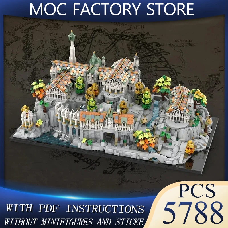 

Популярный режим фильма Moc, строительные блоки, мини-замок для рукоделия, технический вид на улицу, кирпичи, сделай сам, сборка, строительная игрушка, подарок на праздник
