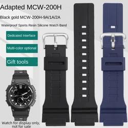 AE-1400 bands for Casio watch MCW-200H/AE1500WH sports resin silicone strap bracelet PU waterproof watch strap 20mm accessories