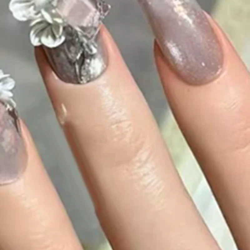 Flowers Nail Silicone Relief Flower Basket Shape Nail Art Mold 3D Nail Decoration Accessories Manicure Tool