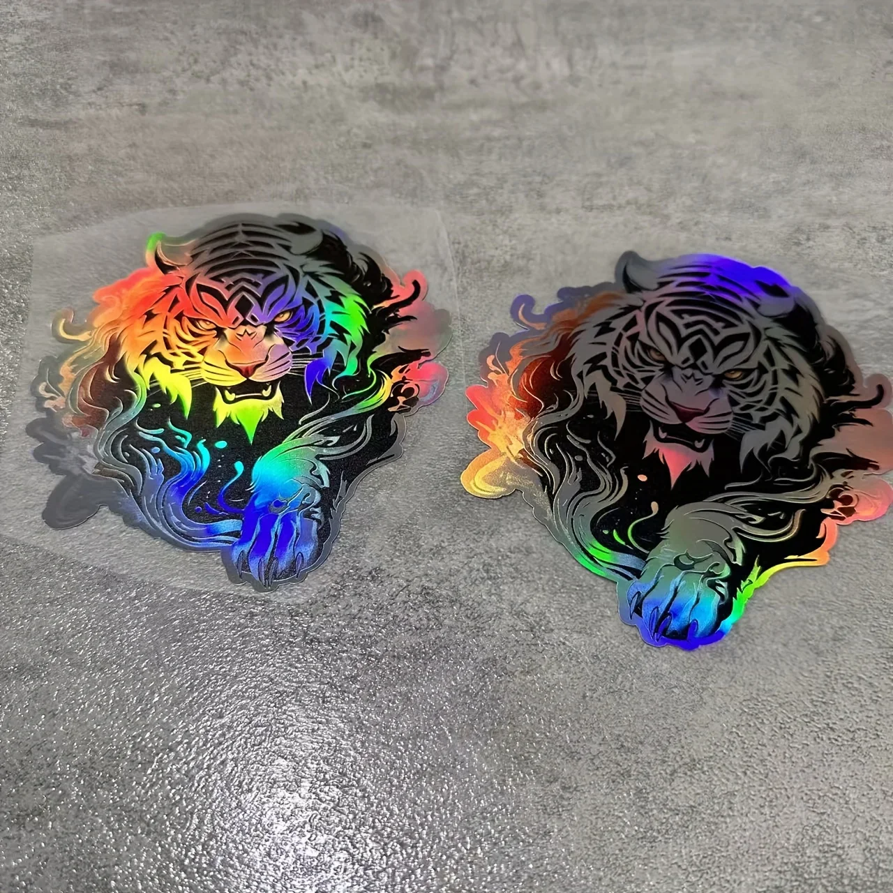 قطعة واحدة من ملصقات النمر المجسمة العصرية - تصميم ديناميكي لافت للنظر من الفينيل المقاوم للماء لتخصيص السيارة والكمبيوتر المحمول والأدوات