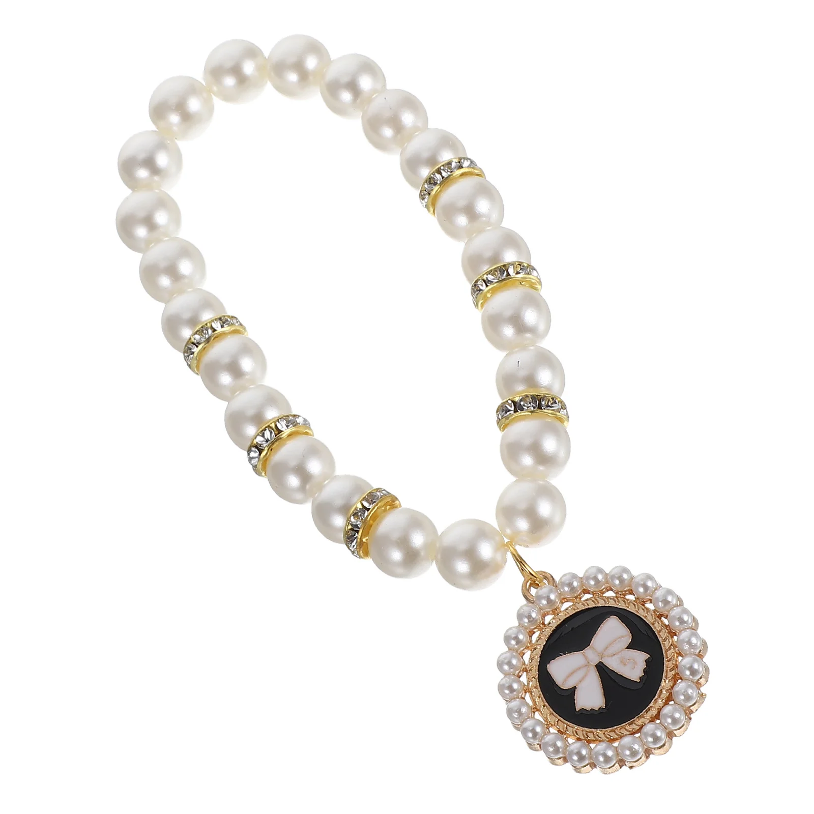 

Pet Necklace For Small Dogs Cats Elegant Pearl Collar Adjustable Dog Cat Jewelry Chain Collar For Girls Puppy Accessory