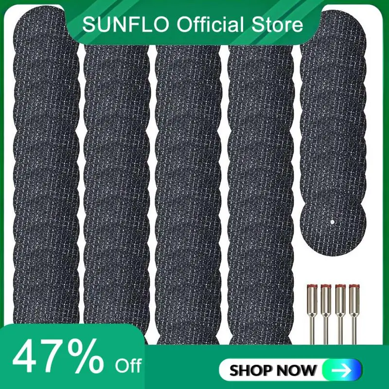 

SUNFLO 60 шт. отрезные колеса для вращающегося инструмента 1-1/4 дюйма, усиленные отрезные колеса из стекловолокна и 4 шт. оправки, аксессуары для вращающихся инструментов