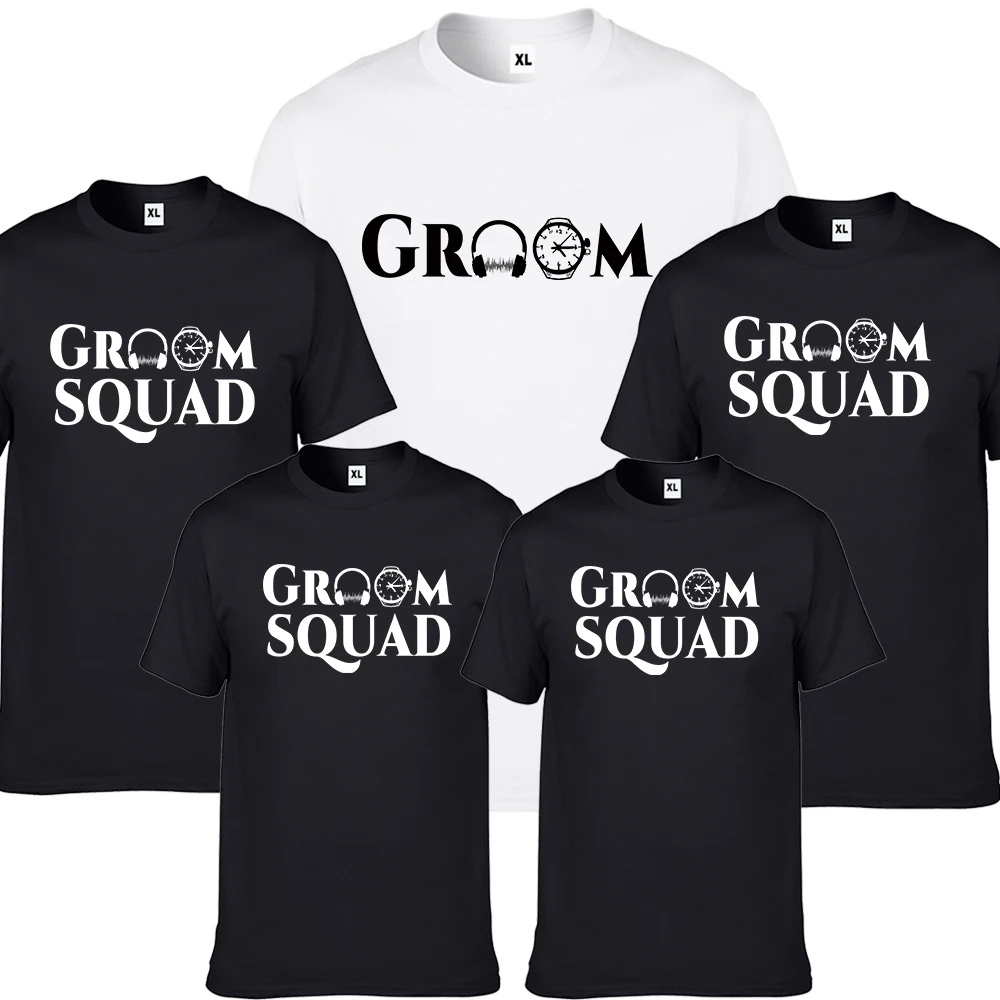 

Wedding Party Groom Squad Tshirt Men Team GroomNK033
