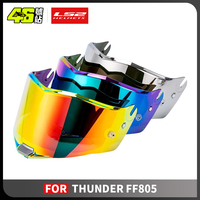 Original LS2 FF805 Motorcycle Helmet Visor ls2 THUNDER helmets transparent gold lens shield With Anti-fog Motorcycle Accessories