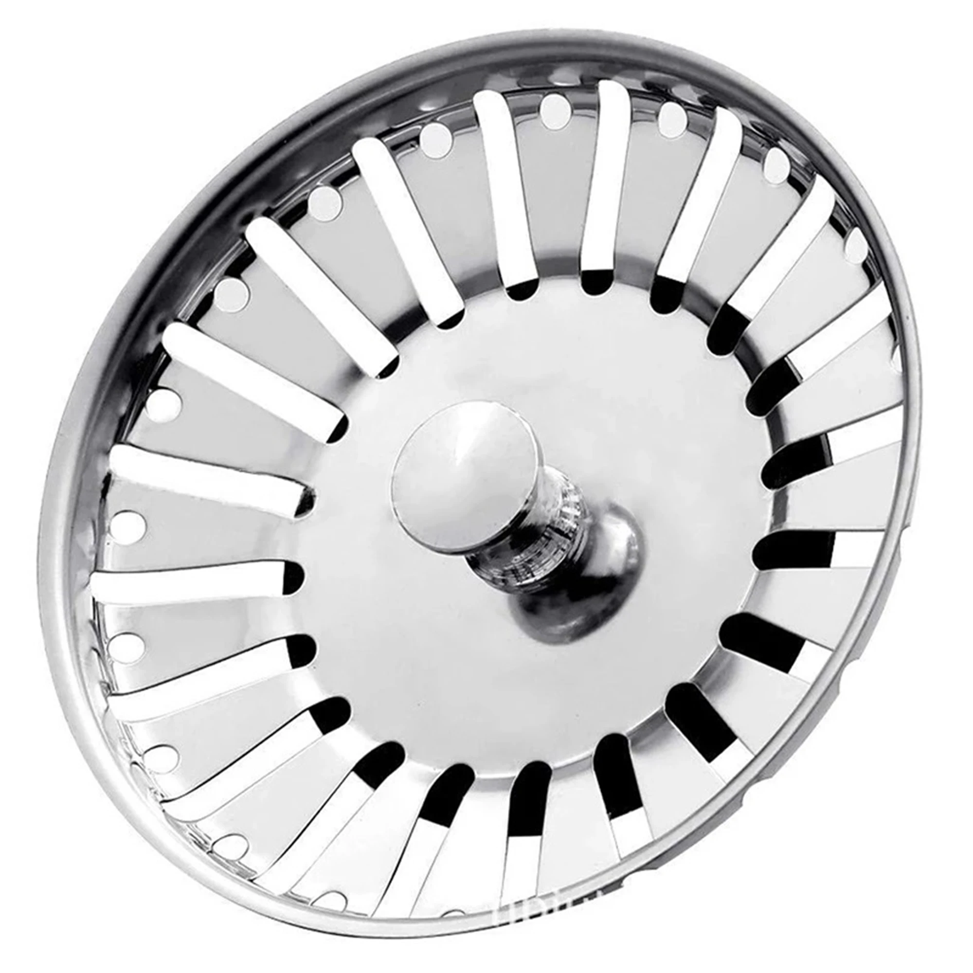 Stainless Steel Sink Strainer Plug Kitchen Waste Drain Filter Basket Water Stopper Bathroom Wash Basin Hardware Accessories