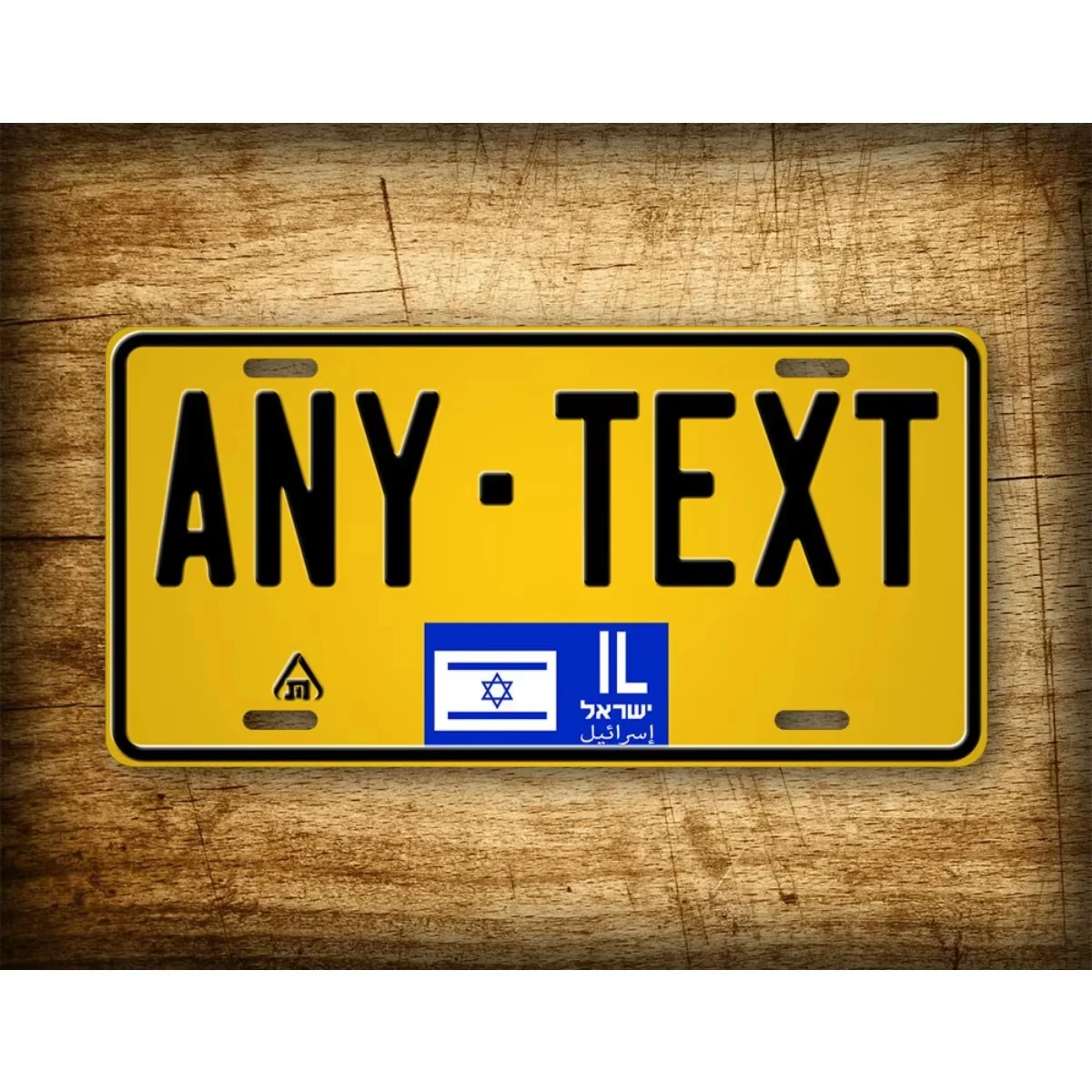 Custom License Metal Tin Sign, Personalized Text Number Plate, Vintage Wall Art Decor for Home Bar Garage, Ideal Gift for Friend