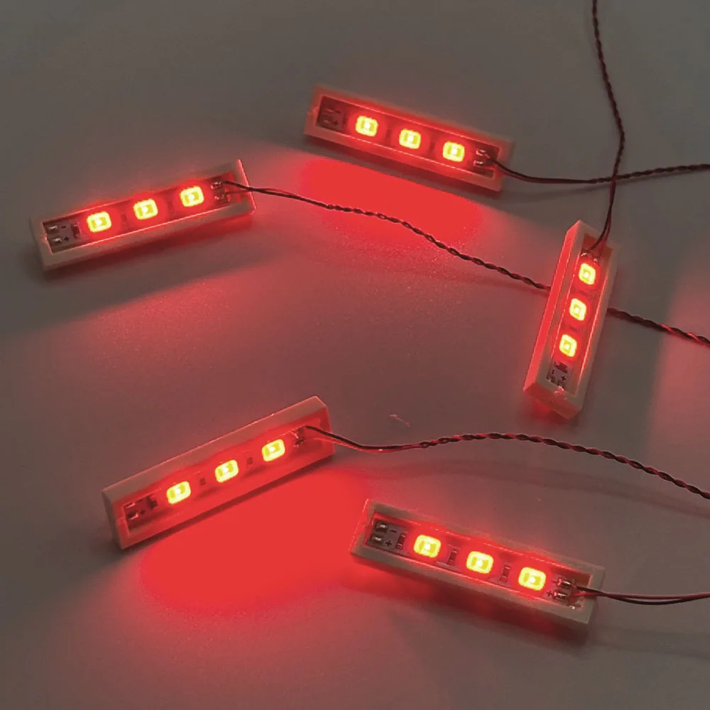 LYBMTWF 20 Stück 1×4 LED-DIY-Beleuchtungsset, LED-Lichtstein, kompatibel mit Lego-Baustein 3710