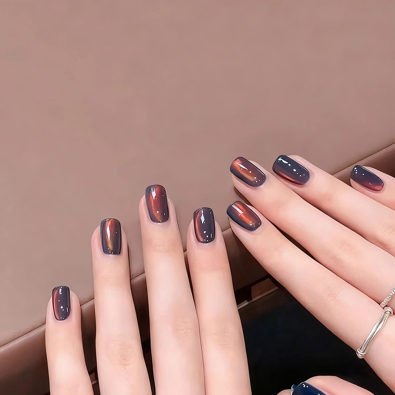 10ML 1-12 SZT. Jesienno-zimowy styl Zachody słońca nad morzem Iryzujący Gradient Magnetyczny Efekt Kociego Oka Delikatne Szklane Koraliki Lakier Hybrydowy do Paznokci