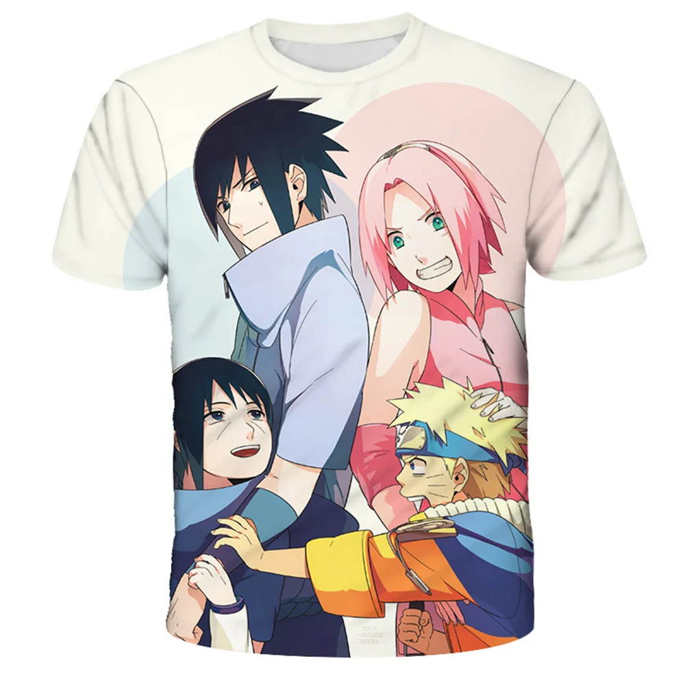 Kids Japan Anime Naruto Tshirt Summer Fashion Children Print Tshirt Cartoon Game Short Sleeve T Shirt Kids Clothes Streetwear