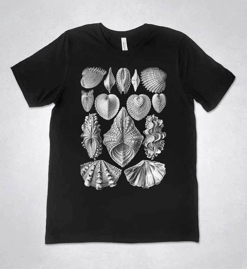 Ernst Haeckel Acephala Seashells Art Shirt