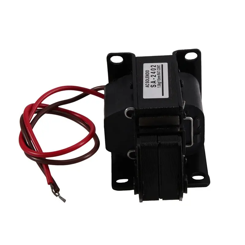 ABYN-Lift 1KG Stroke 15Mm 220V AC Tractive Solenoid Electromagnet SA-2402 1PCS