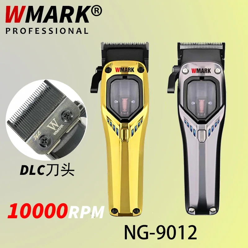 

WMARK NG-9012 Профессиональная электрическая машинка для стрижки волос, 10 000 об/мин, длительный срок службы батареи, использование в салоне, триммер для гравировки волос Pompadour