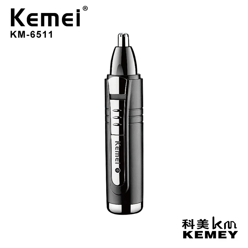 Kemei KM-6511 Nieuwe 2 In 1 Hoge Kwaliteit Neus Haar Trimmer Verwijderbare Mannelijke Neus Trimmer Maquina Cortar Pelo Profesional