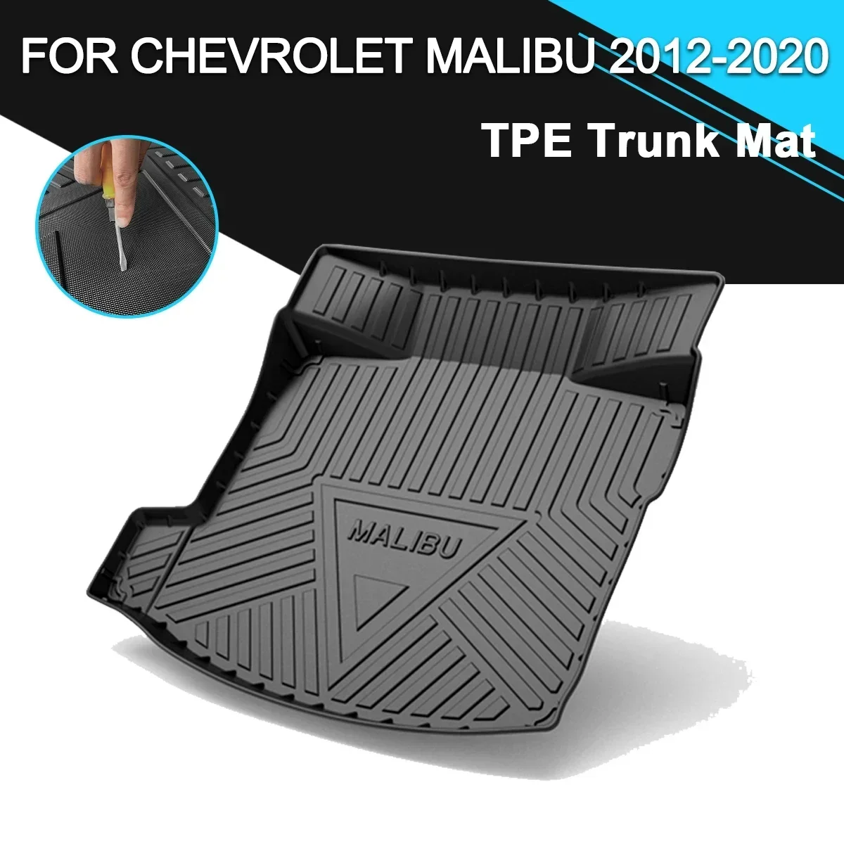 

Car Rear Trunk Cover Mat Non-Slip Waterproof Rubber TPE Cargo Liner Accessories For Chevrolet Malibu 2012-2020