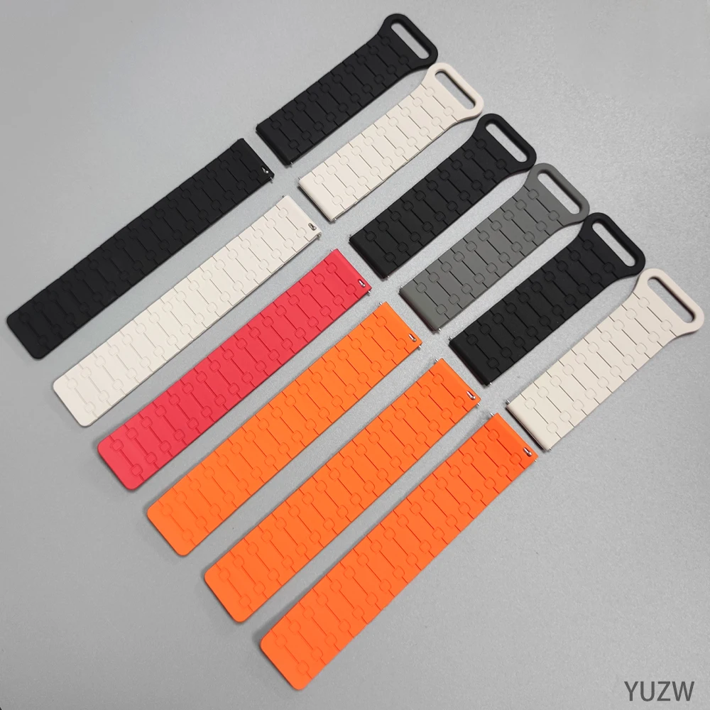 สายคล้องกีฬาแม่เหล็กสําหรับ Redmi Watch 5 Lite ซิลิโคนสําหรับ Xiaomi Watch 2 Pro S4 S1 Redmi นาฬิกา 5 Active สร้อยข้อมืออุปกรณ์เสริม