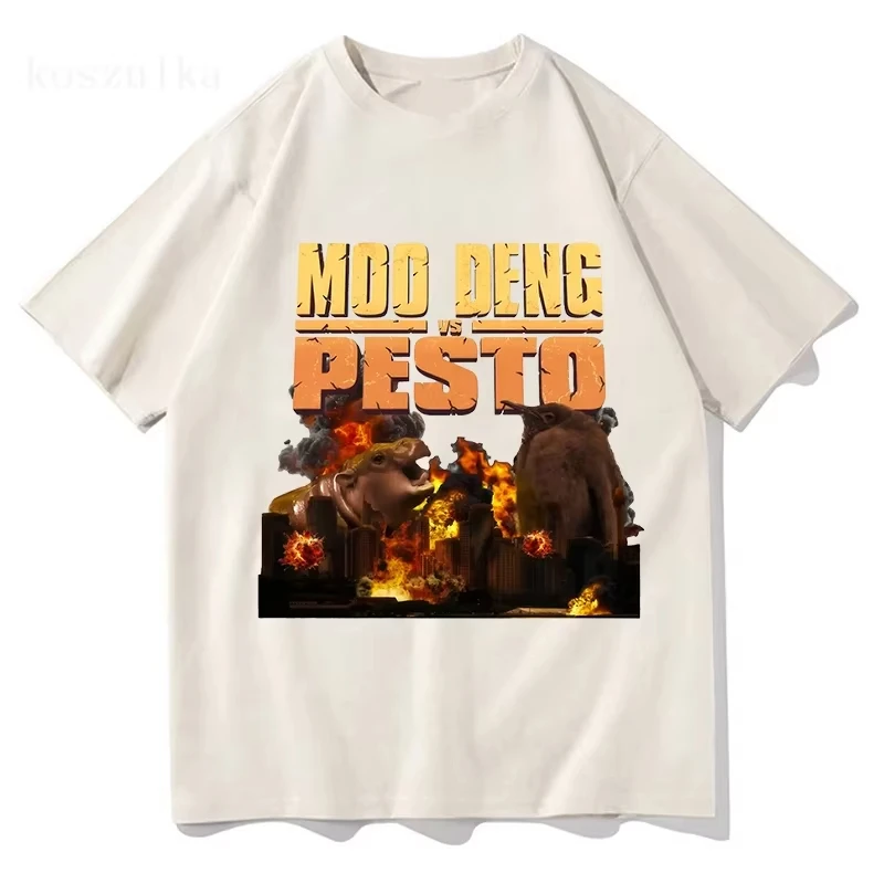 

2026 Pesto Penguin Printed Cute T ShirtS women Unisex Pattern T-Shirts Fashion Streetwear Lovers Short-Sleeved Tees Loose Tops