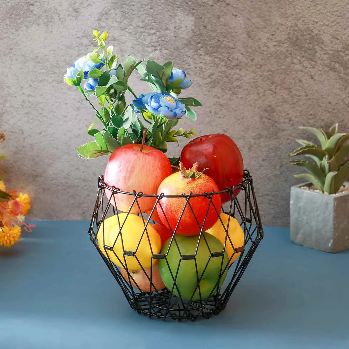 

Changeable Shape Hollow Stainless Steel Fruit Basket Telescopic Foldable Storage Baskets Home Kitchen