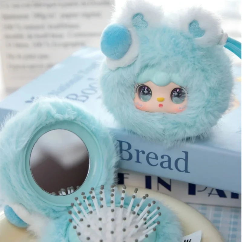 

Authentic Baby Three Weirdly Adorable Mini Mirror Comb SetCartoon Makeup Mirror Hair Comb Portable Cosmetic Tool Gift For Girls