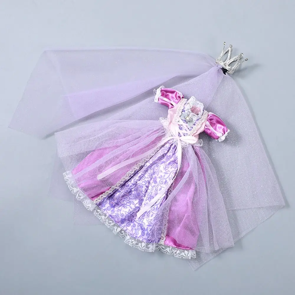 Vestido de princesa colorido para bonecas BJD, pano de boneca, lindo vestido de princesa, 11 pol, 30cm, 11 pol