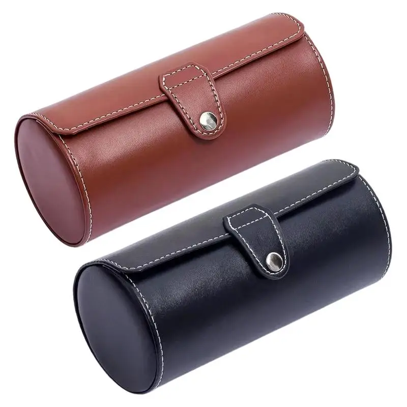 

Watch Storage Holder PU Leather Jewelry Display Box Portable Bracelet Carrying Case Jewelry Accessories For Men And Women