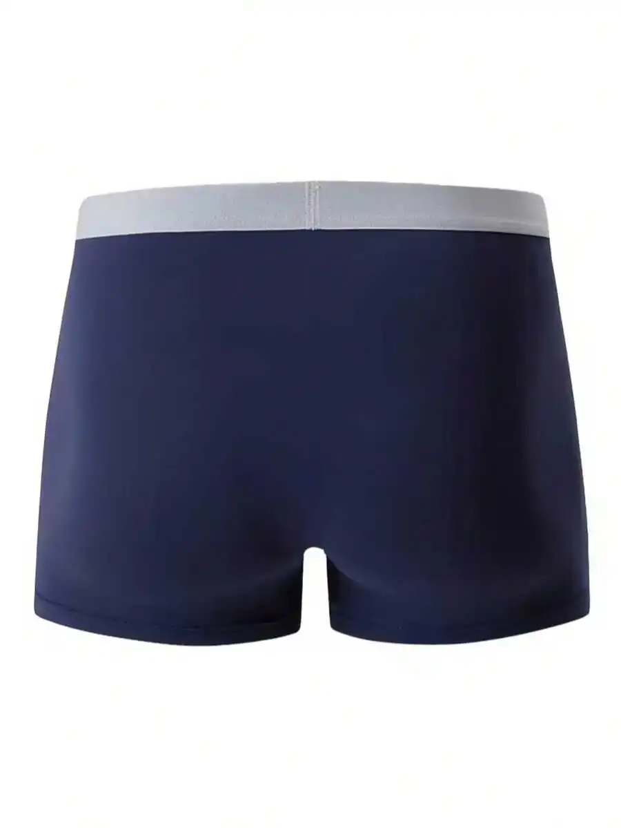 

Mens Cooling Boxer Briefs With Logo Waistband, Breathable Comfortable Underwear For Everyday Wear