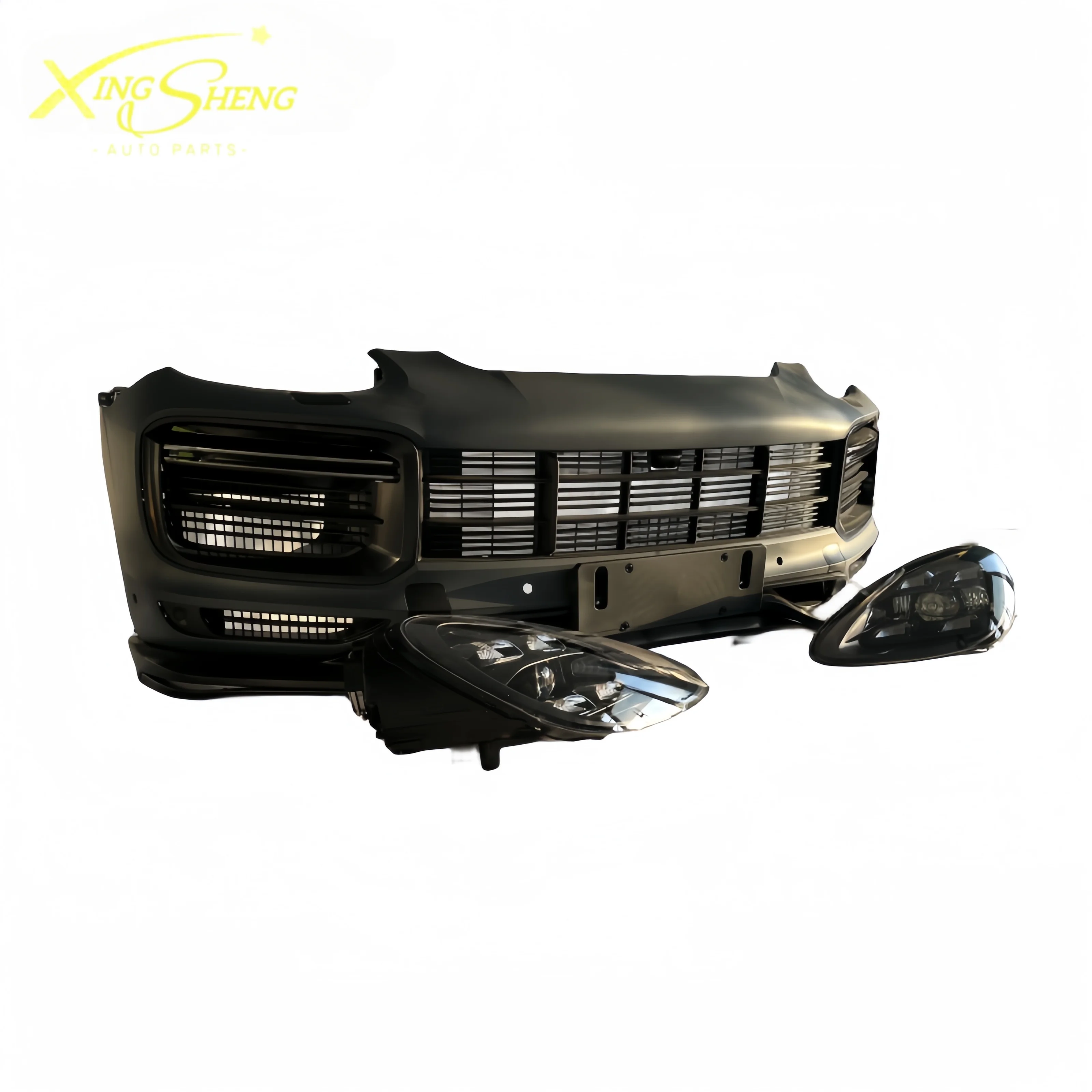 Used Bumper Grille and Headlight Assembly for 2011 for Porsche Cayenne and Upgraded Models (2019)