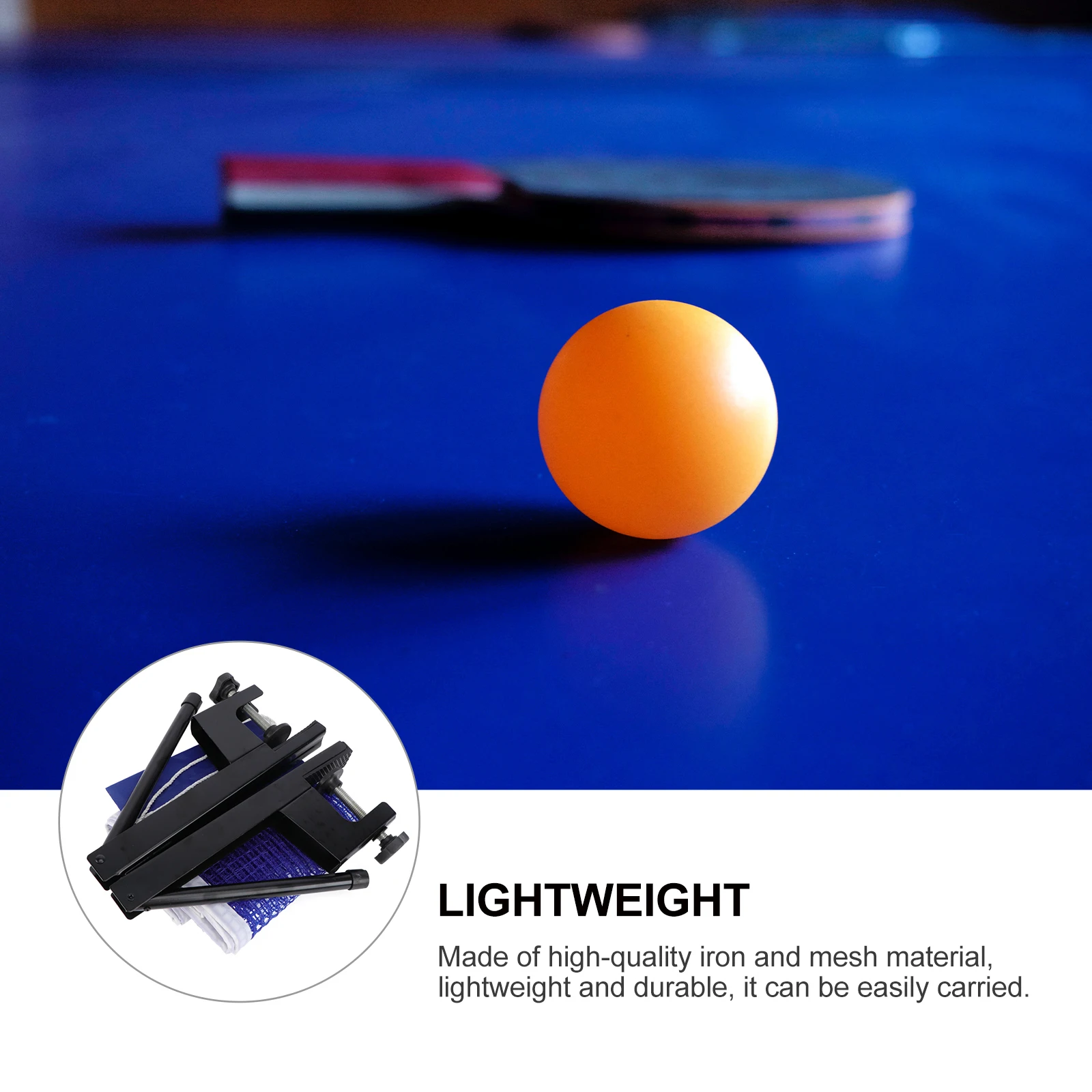 

Table Tennis Net Post Lightweight Durable Portable Easy to Store Install Home Outdoor Sports Accessories Pong Rack