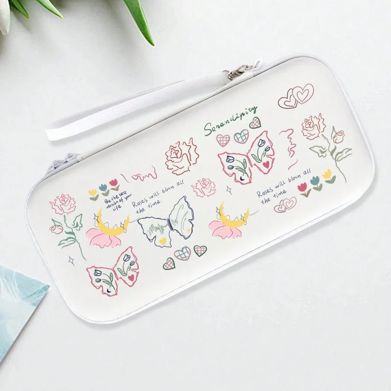

Cute Butterfly Storage Bag for Nintendo Switch Ns Game Console Protective Case Lite Portable Travel Anti-collision Storage Bag