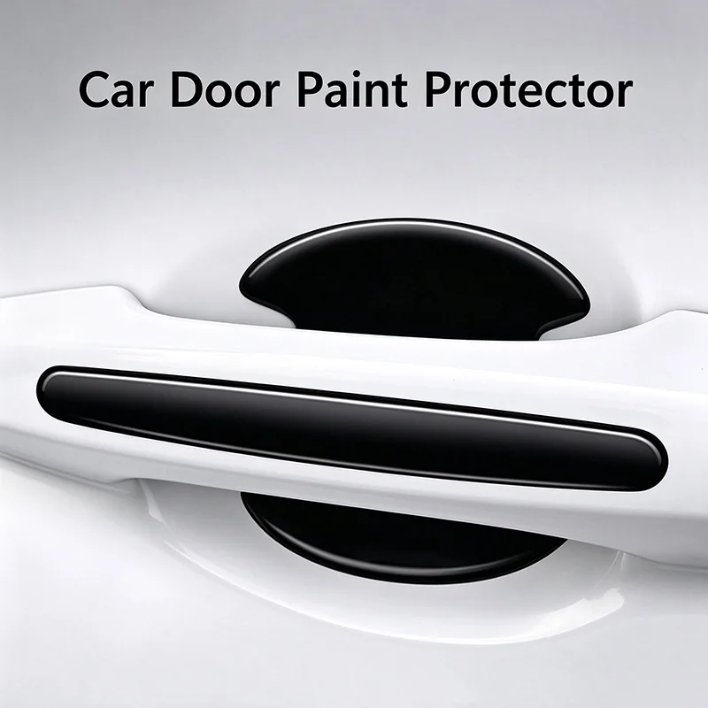Car Door Handle Protection Stickers Door Bowl Anti-scratch Trim Strip Door Opening Universal Pull Hand Protection Film Accessory