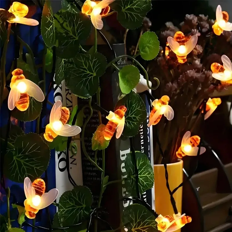 luz-de-cordao-led-solar-em-forma-de-abelha-com-8-modos-para-decoracao-de-jardim-varanda-e-festivais-controle-por-botao-multicolorido-1-unidade-iluminacao-para-feriados
