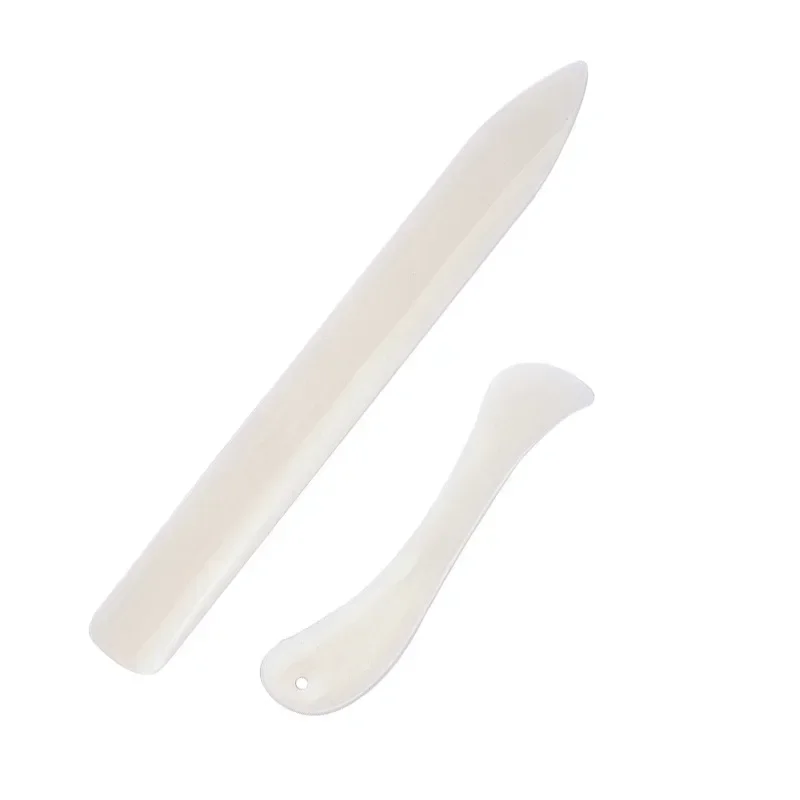 2PCS Set Leather Craft Tools Bone Folder for Leather Scoring Folding Creasing Edges Paper Handmade Sewing Tools Accessories