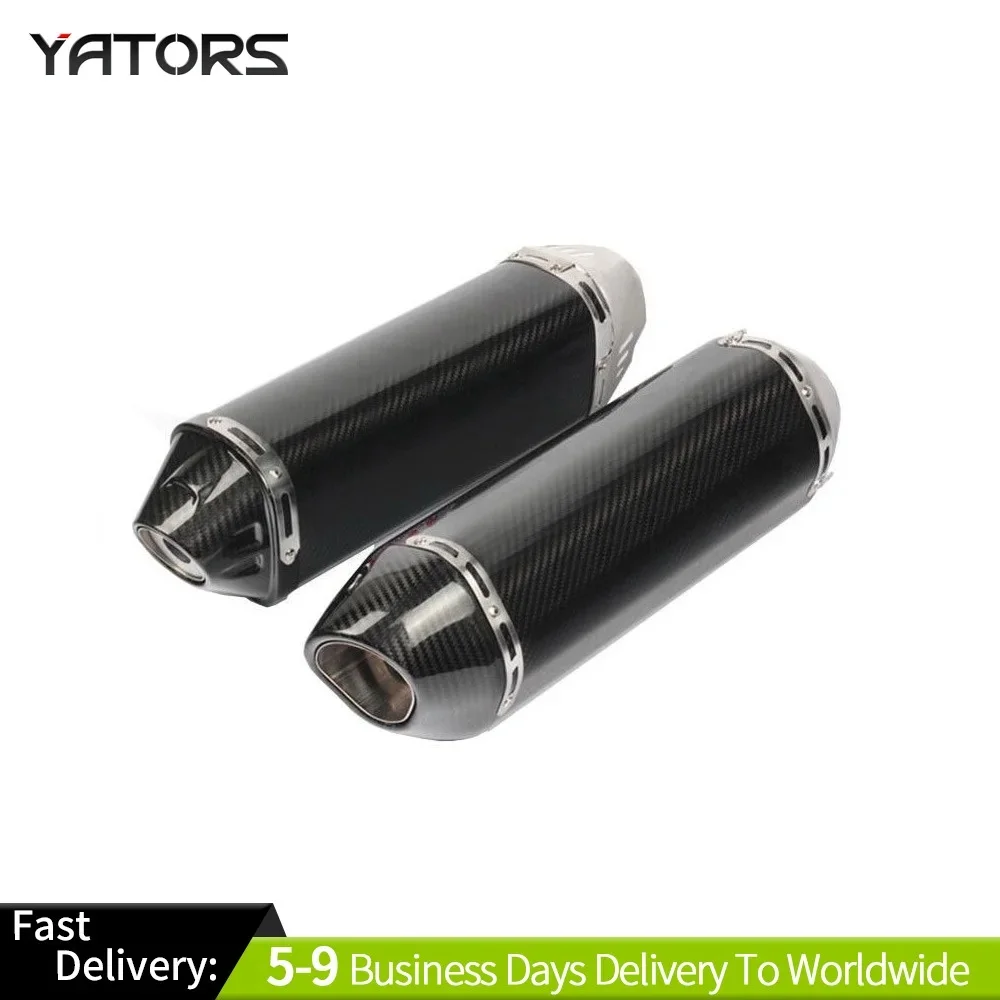 

Universal 51mm Exhaust Tail Pipe No Muffler for Motorcycle Dirt Bike Carbon 420 Exhaust Systems Exhausts Pipes