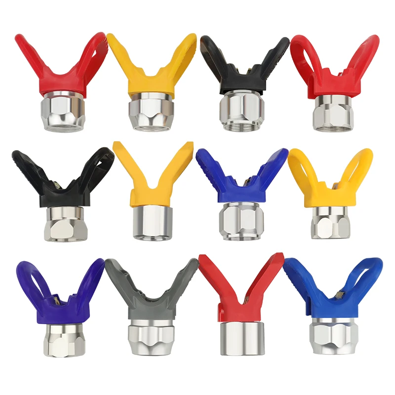 Pressão Airless Pintura Pistola Flat Tip Bico Guarda Universal Bico Guarda Ferramenta para Pulverizador Assento de Cobre 1pc Alta