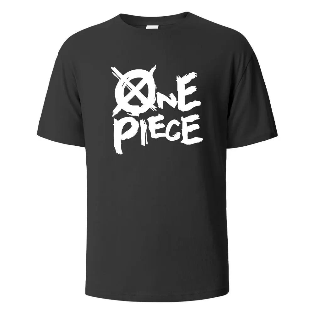 One Piece Print T-Shirt 100% Cotton Summer Tees For Men Women Oversize Casual Tops