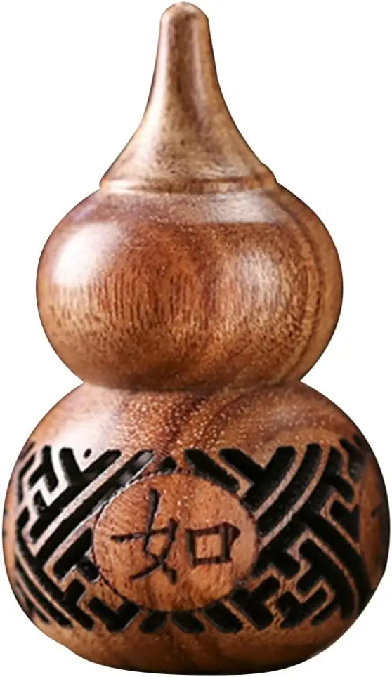 Sachet Chinese Wu Decorations  Accessory Decorative Gourd Sculpture Car Diffuser Wood Hollow Bottle  Accessories Diffuser Balls