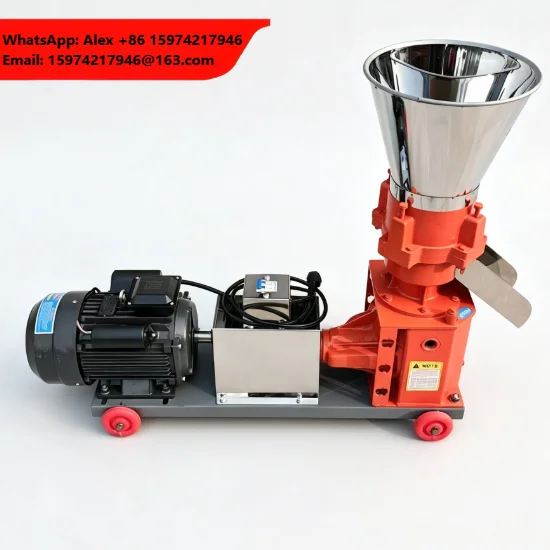 180 Flat Die Animal Feed Granulator Pellet Machine Electric Diesel Chicken Cattle Pig Fish Poultry Feed Pellet Farm 200kg/h