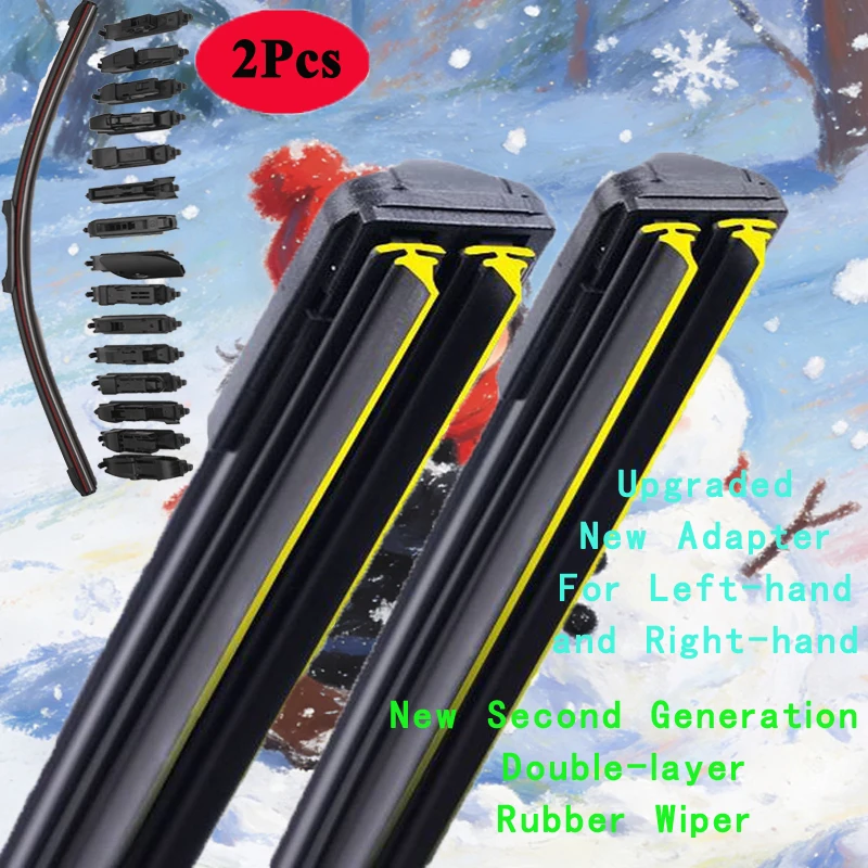 

For BMW 8 Series M8 M850I G14 G15 G16 2018 2019 2020 2021 2022 2023 Red Car Wipers Double Rubber Windshield Wiper Blade