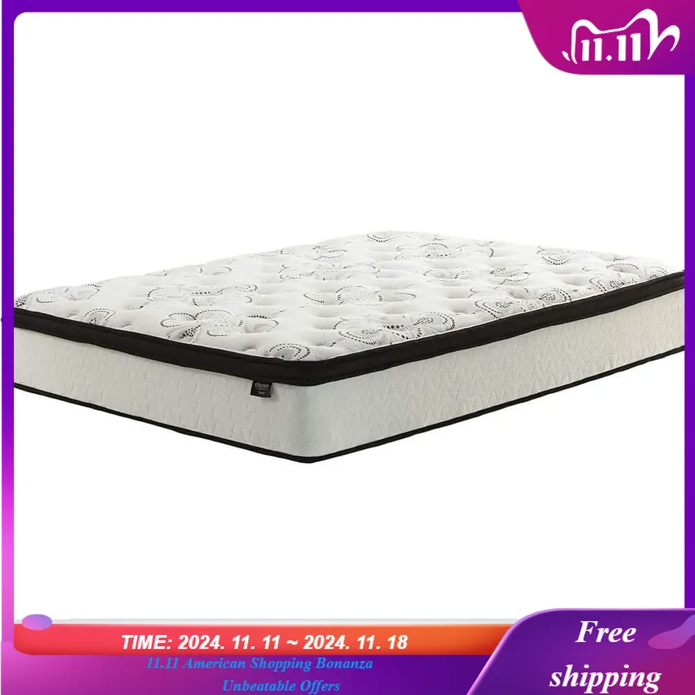 King Size Chime 12 Inch Medium Firm Hybrid Mattress with Cooling Gel Memory Foam