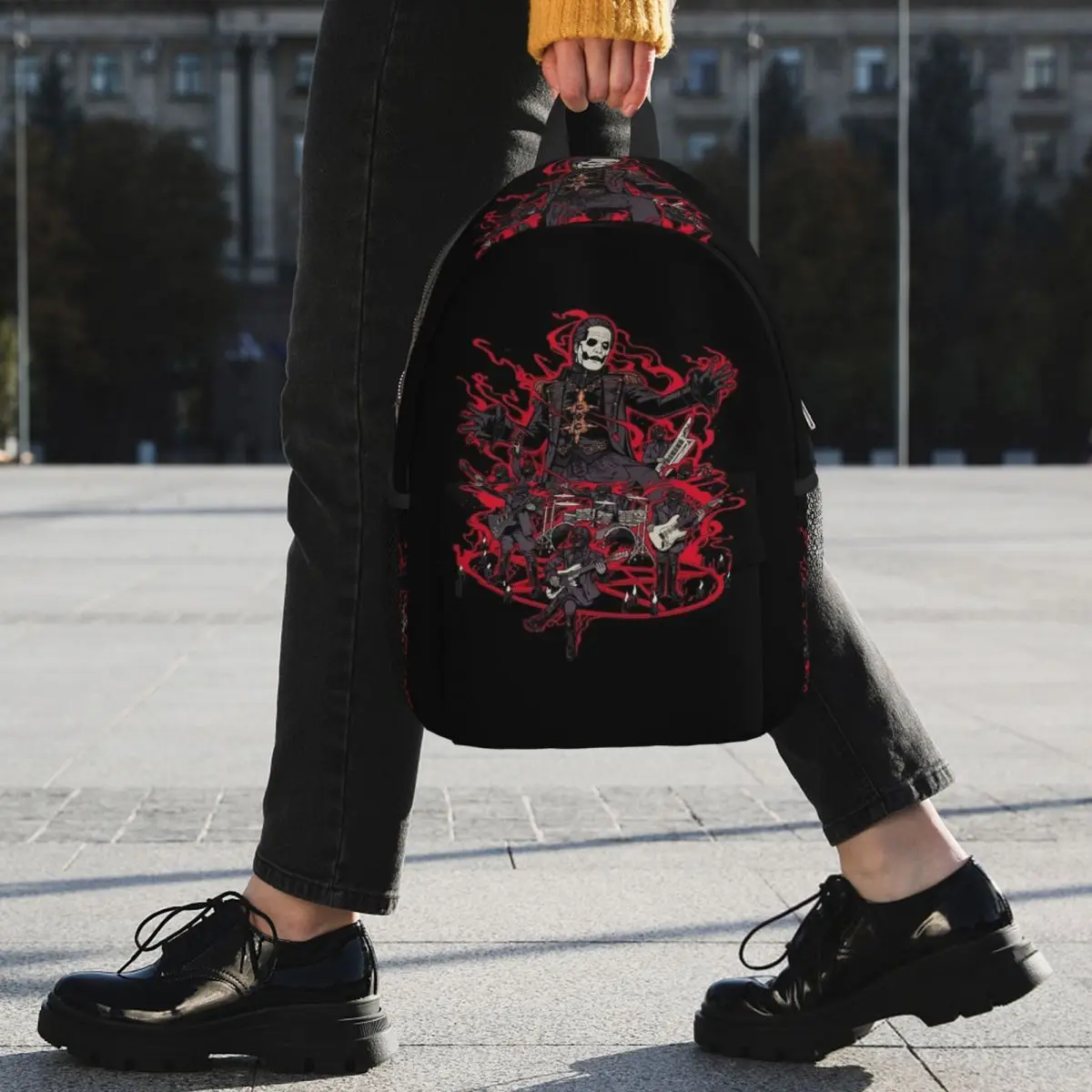 Tobias Forge Ghost Backpack Student BookBag Children School Bag Computer Shoulder Bags for Boys Girls