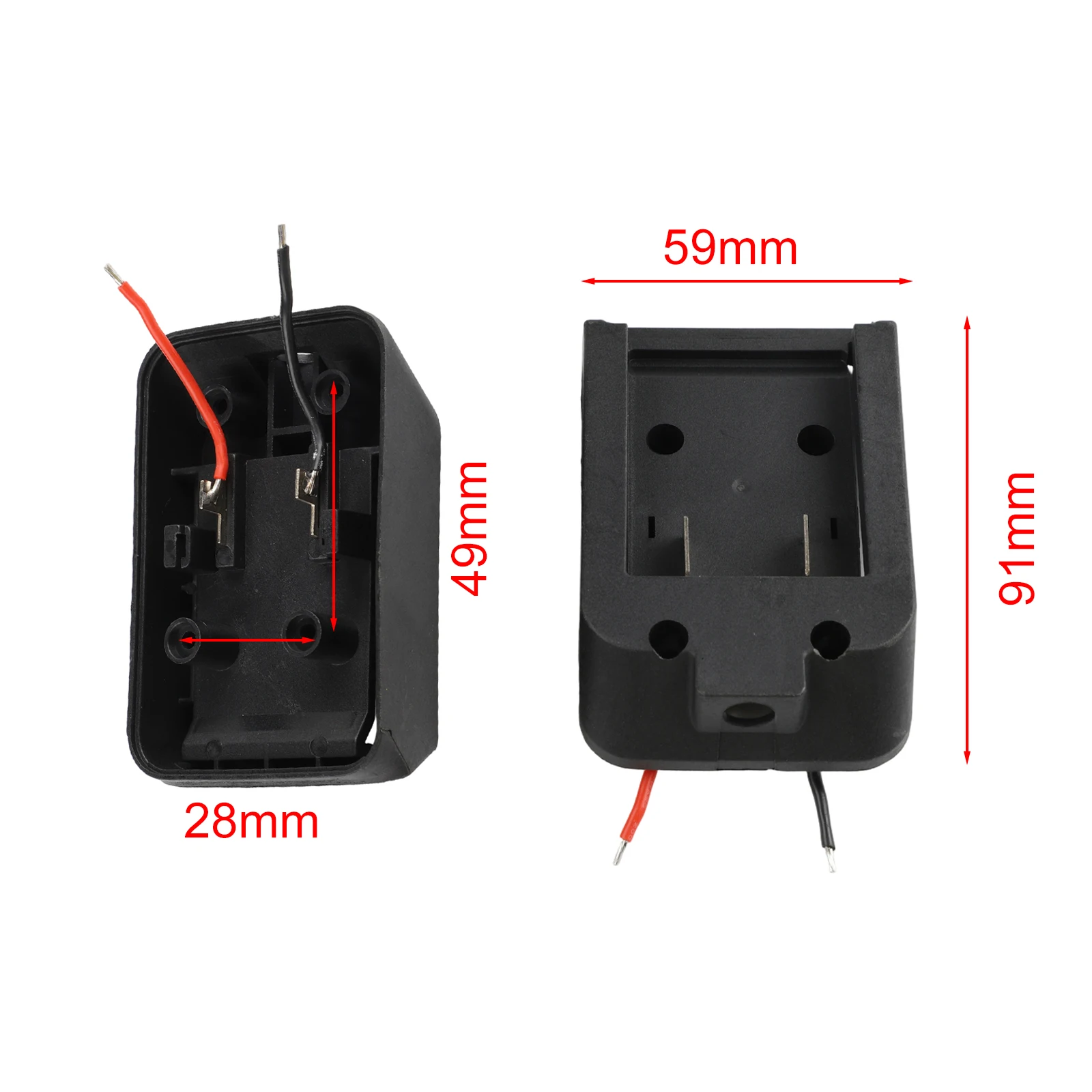 

Портативный конвертер-адаптер для аккумулятора, 92x60 мм, для обслуживания автомобиля, генерации электроэнергии, простое обслуживание, для аккумулятора A2106