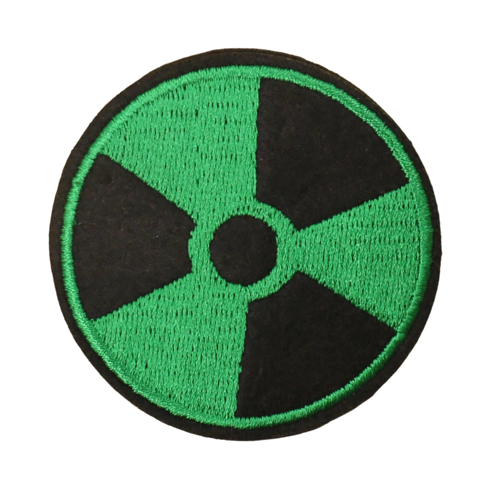 Nuclear Patch Dangerous Sign Embroidered Patch Sew On Or Iron On For Clothing Backpacks Hats Shirt DIY Fabric Embroidery Patch