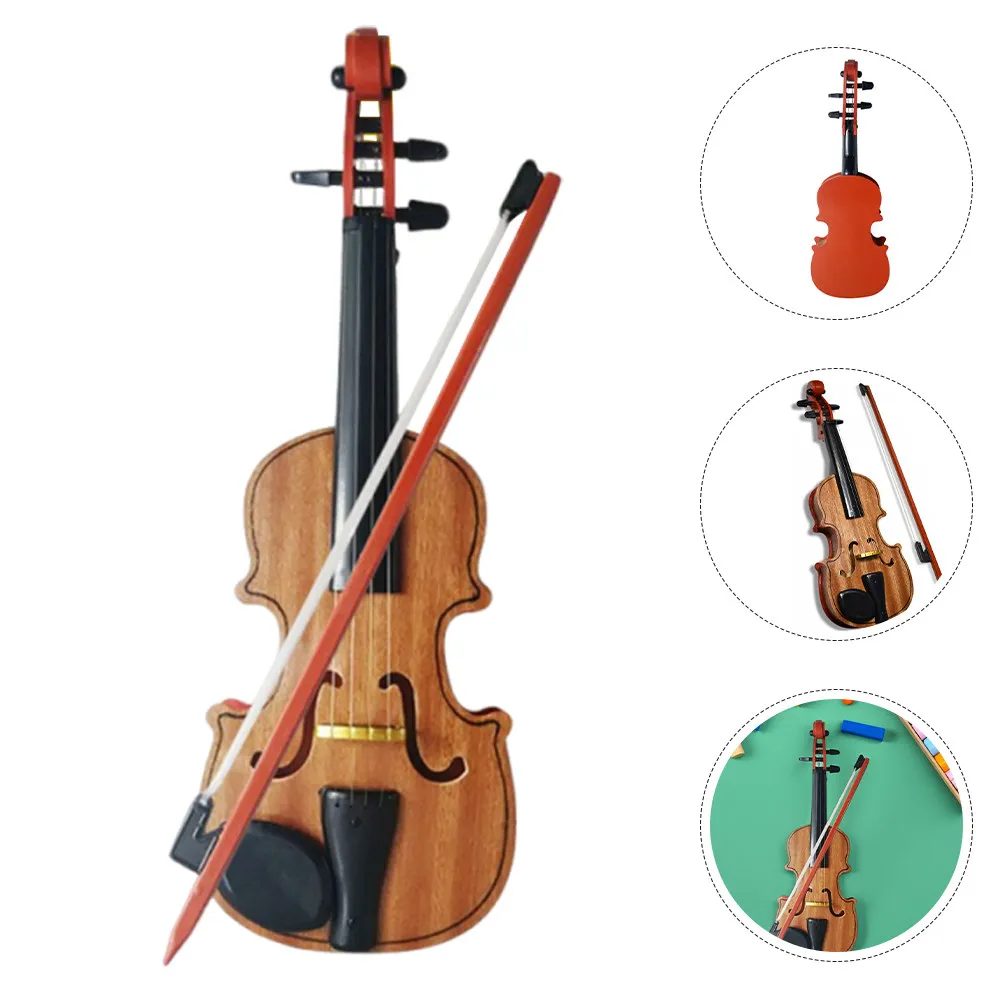 

Набор из 1 шт. маленькой деревянной реалистичной скрипки: музыкальный инструмент для детей, развивающая игрушка, декоративный реквизит, детские музыкальные игрушки-инструменты