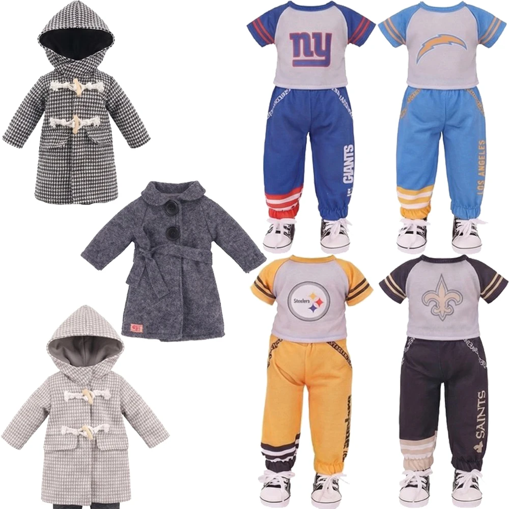 Doll Winter Coat For 43cm Baby Doll Clothes Accessories And 18 Inch American Doll Our Generation Girl's Toys Gift